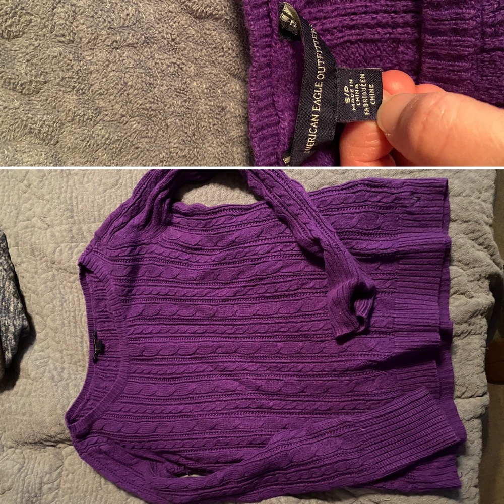 Purple AE sweater